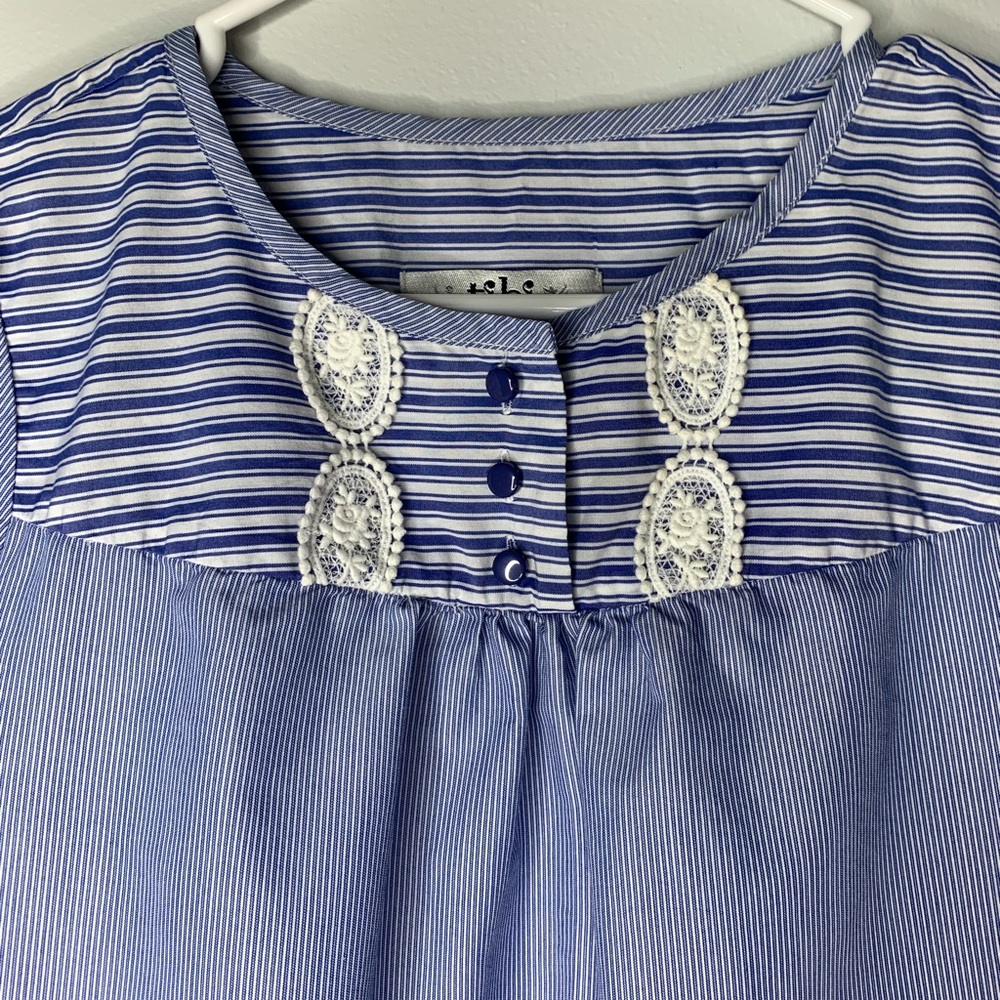 Blue striped Tibi Dress. - Picture 3 of 5